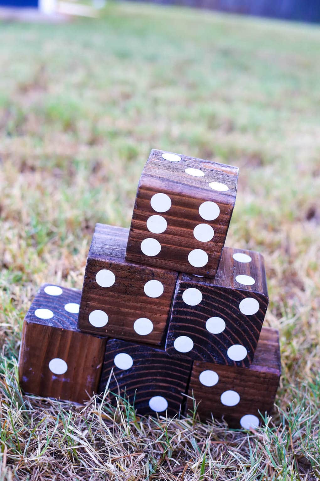 Stacked DIY yard dice