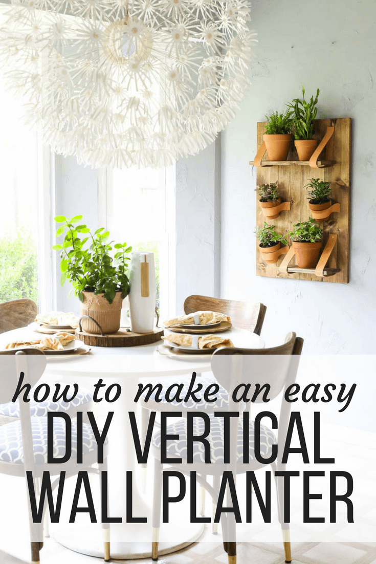Easy DIY vertical wall planter tutorial