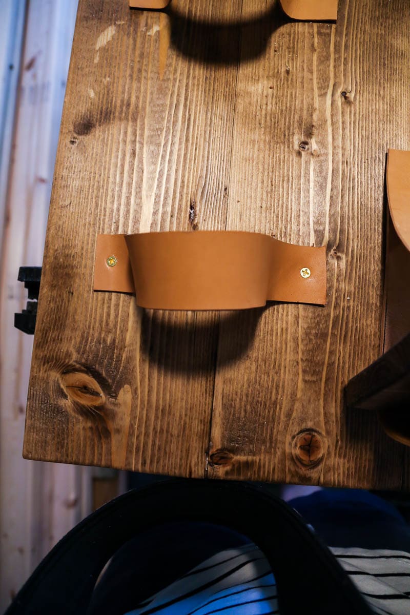 How to create a leather strap to hold a vertical planter