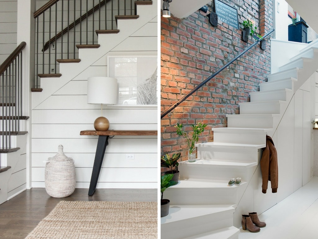 Tips and ideas for how to decorate a staircase if you don't have any ideas