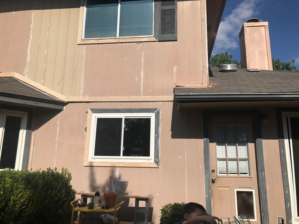 Before and after photos of having a house exterior painted