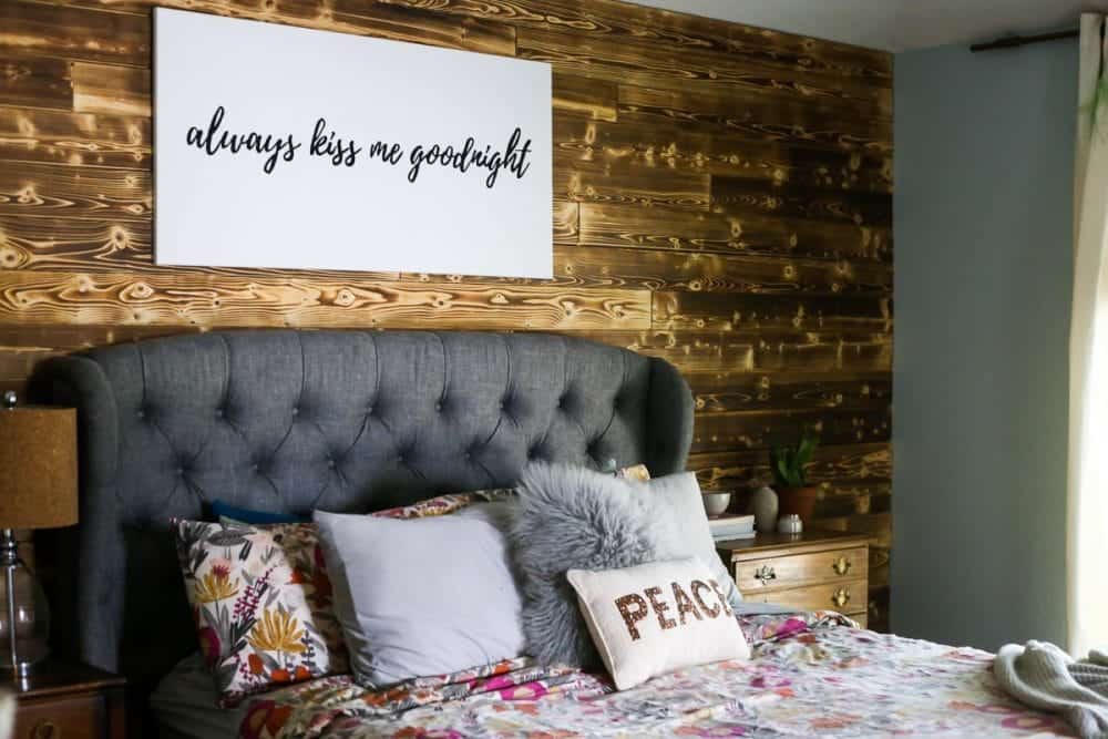 How to create a beautiful accent wall in your home using wood planks