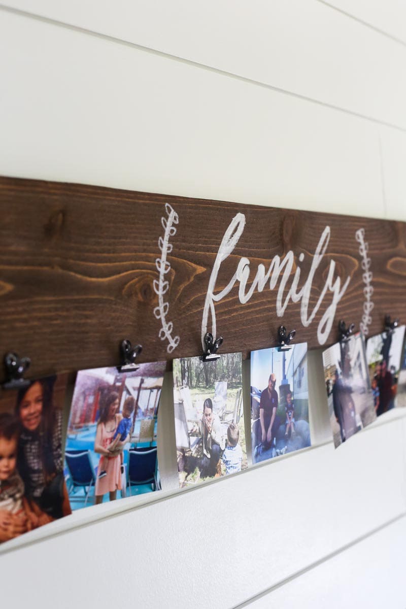How to make an easy DIY photo display for your family photos