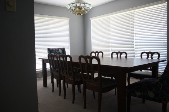 Dining room before