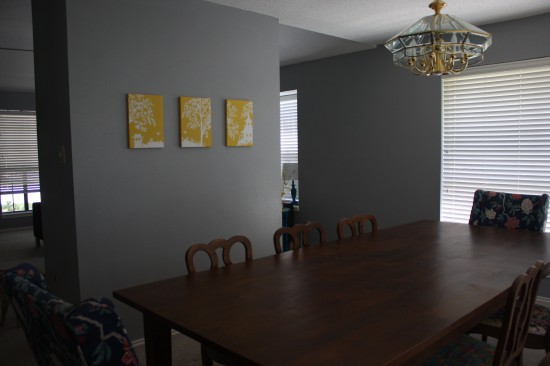 Before photos of dining room