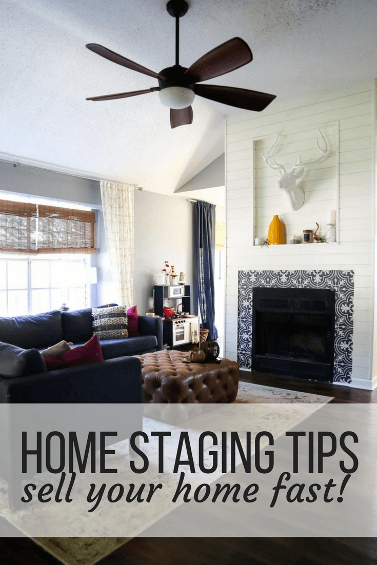 Ideas for how to stage your home to sell quickly. Free home staging tips on a budget and before and after photos of home staging.