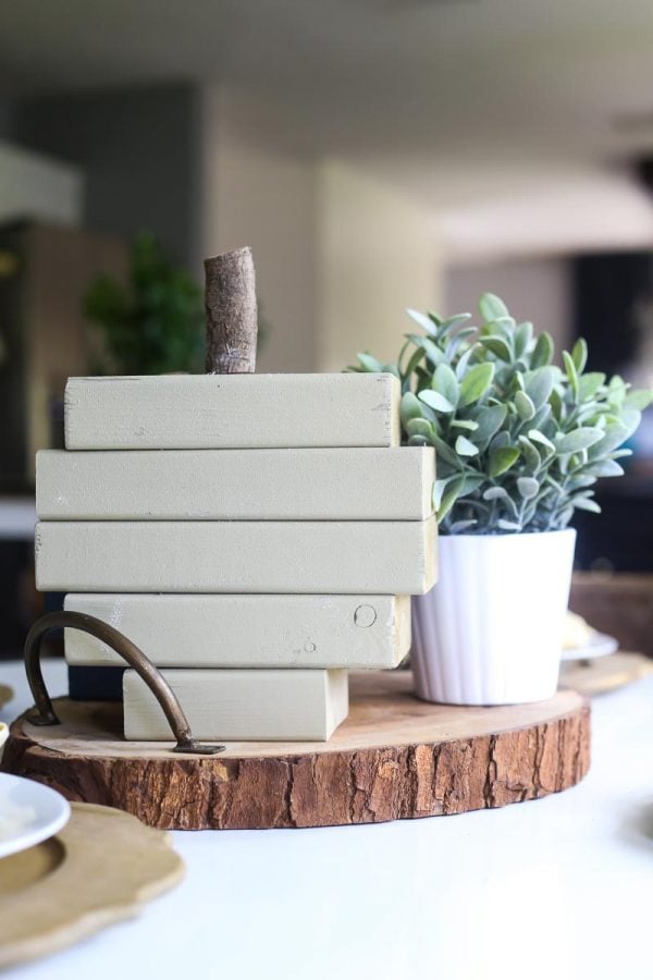 Easy, Rustic DIY Scrap Wood Pumpkins // Love & Renovations