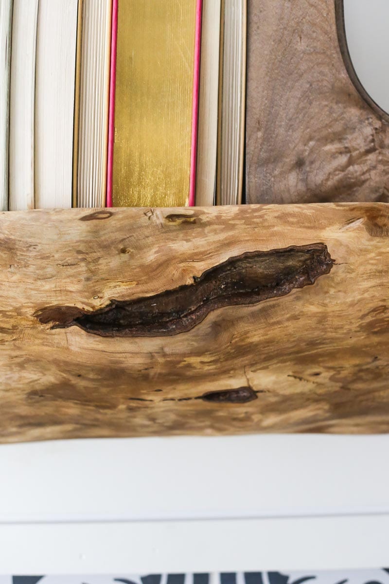 Easy rustic DIY wood mantel