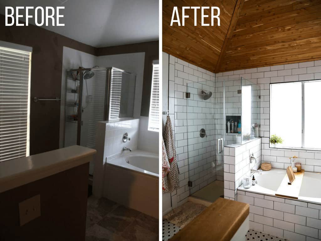 A gorgeous DIY bathroom renovation