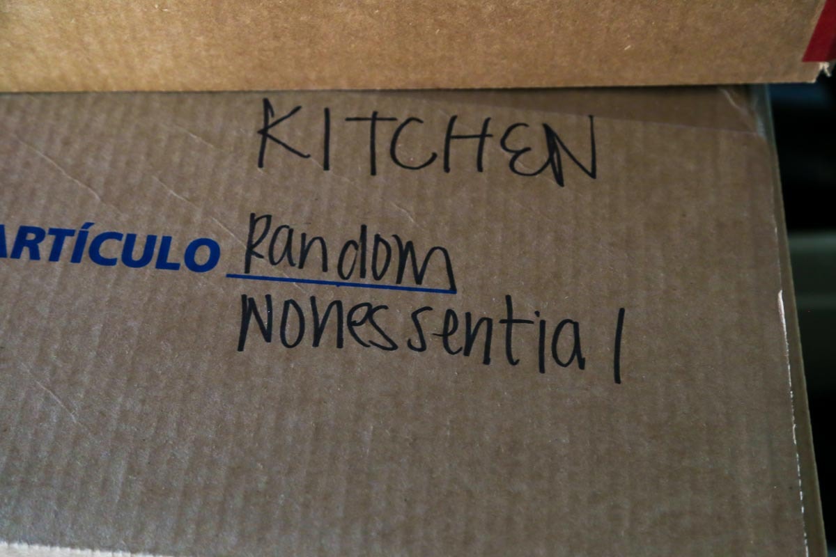 Labeling boxes for moving