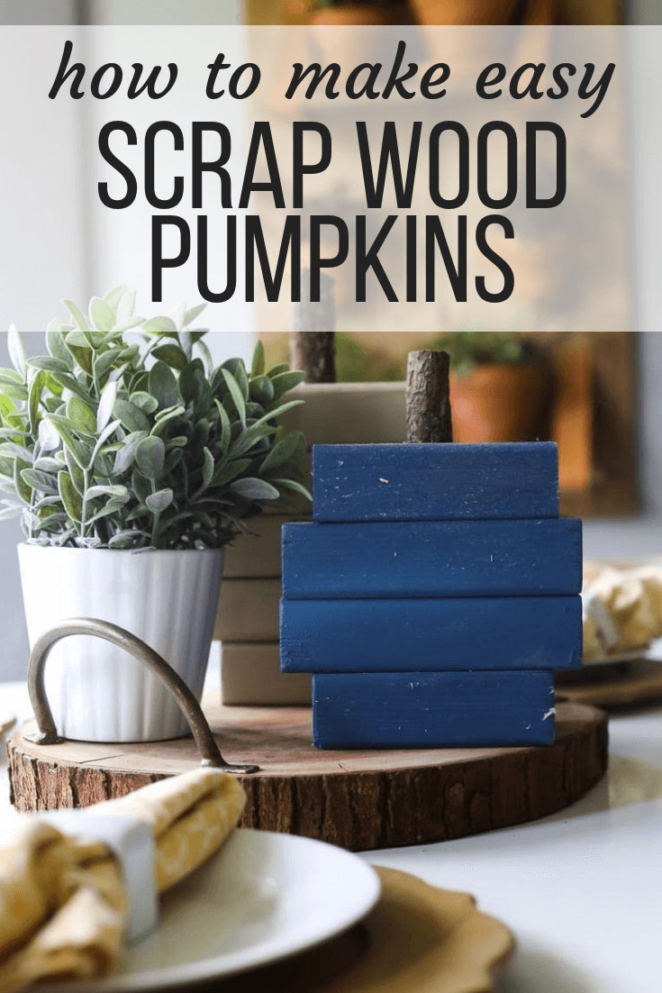 Easy, Rustic DIY Scrap Wood Pumpkins // Love & Renovations