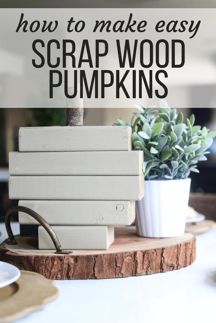 Easy, Rustic DIY Scrap Wood Pumpkins // Love & Renovations