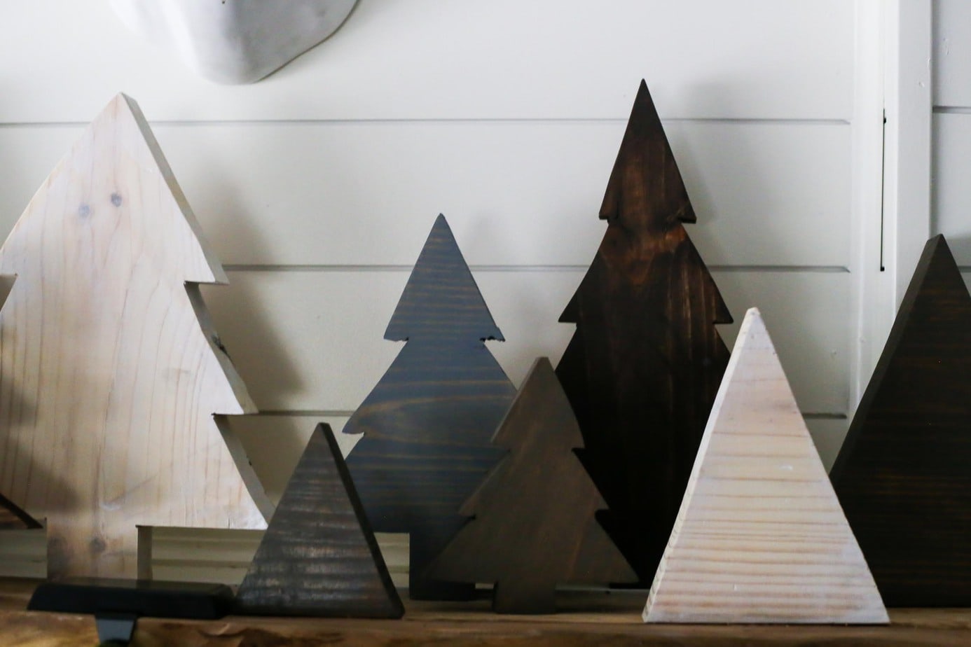 How to make simple DIY scrap wood Christmas trees