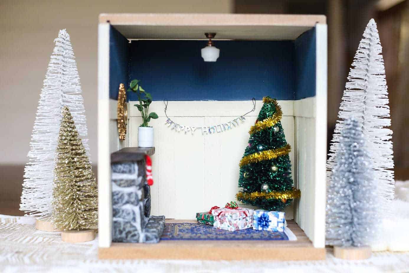DIY Miniature Christmas Vignette