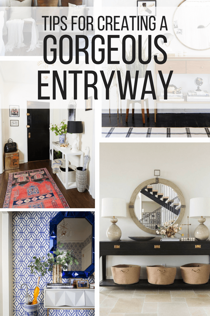 A roundup of great entryway decor ideas - gorgeous DIY entry decor and planning ideas. 