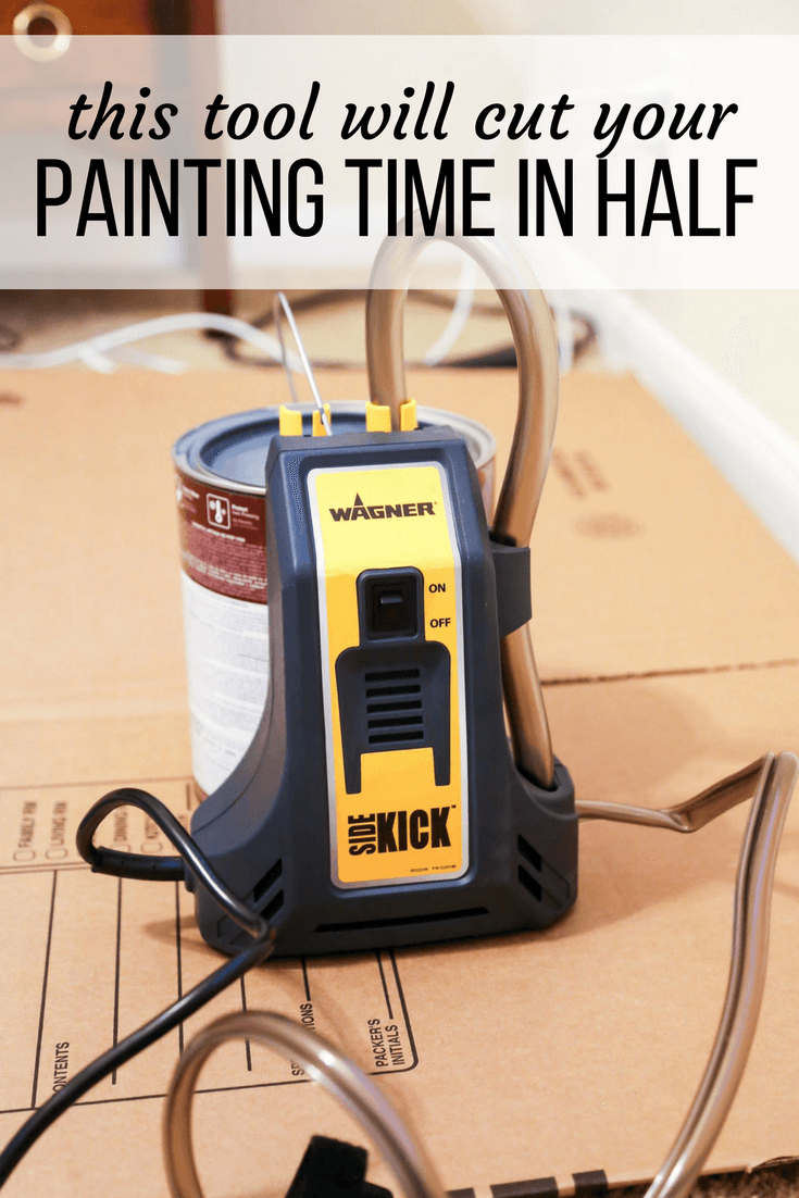 Wagner Smart Sidekick Power Roller Review - this tool will revolutionize how you paint a room! It is so easy, and makes painting a room so much faster! 