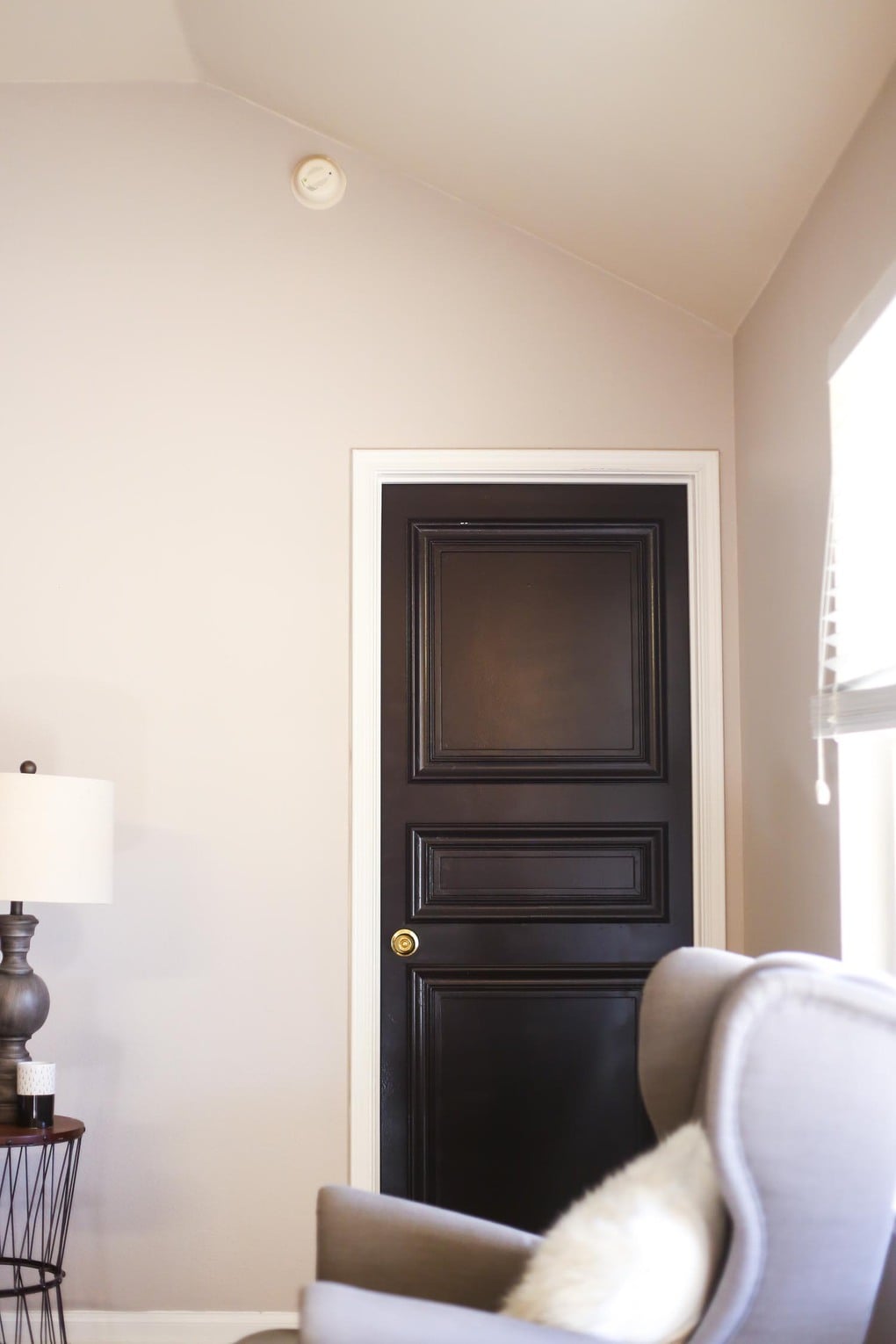 DIY Paneled Door - how to take a plain hollow core door and turn it into a paneled, beautiful, high-end door! 