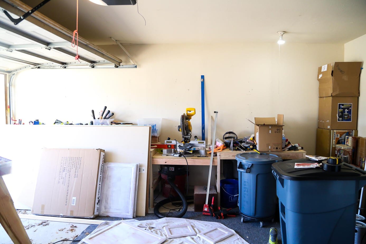 Planning stages of turning a garage into a workshop