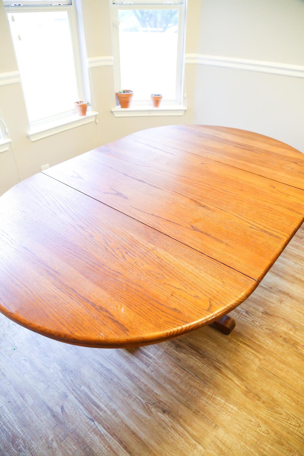 Dining table makeover before