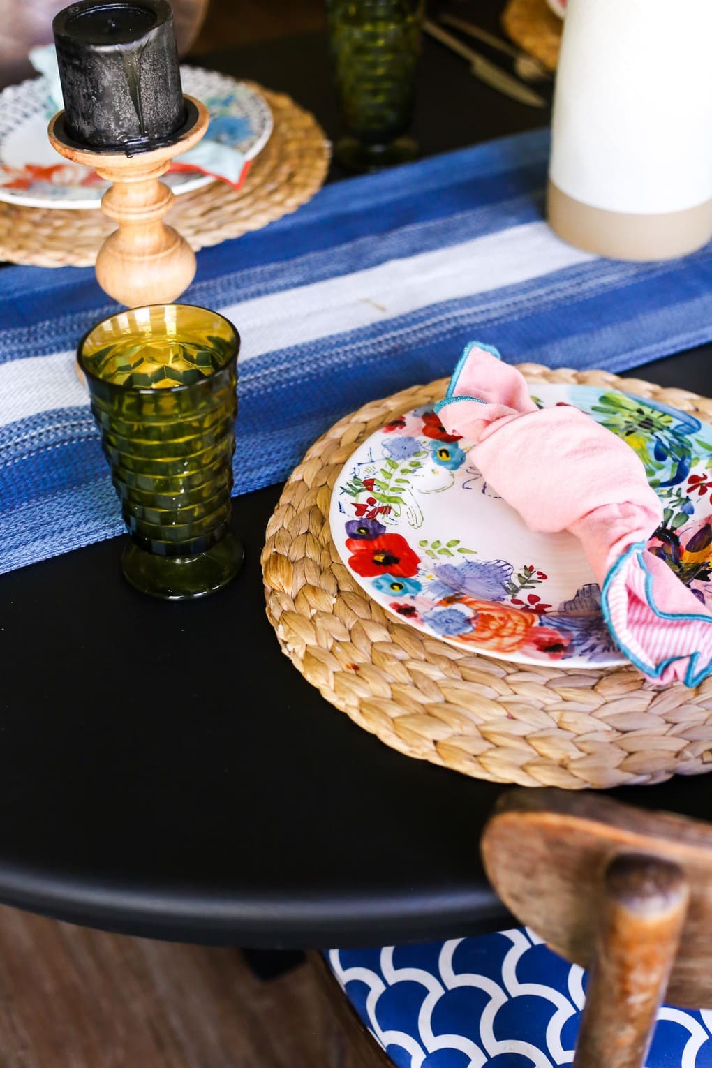 Milk paint table makeover