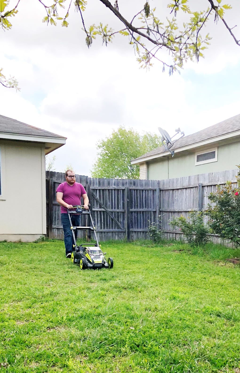 Ryobi battery powered mower