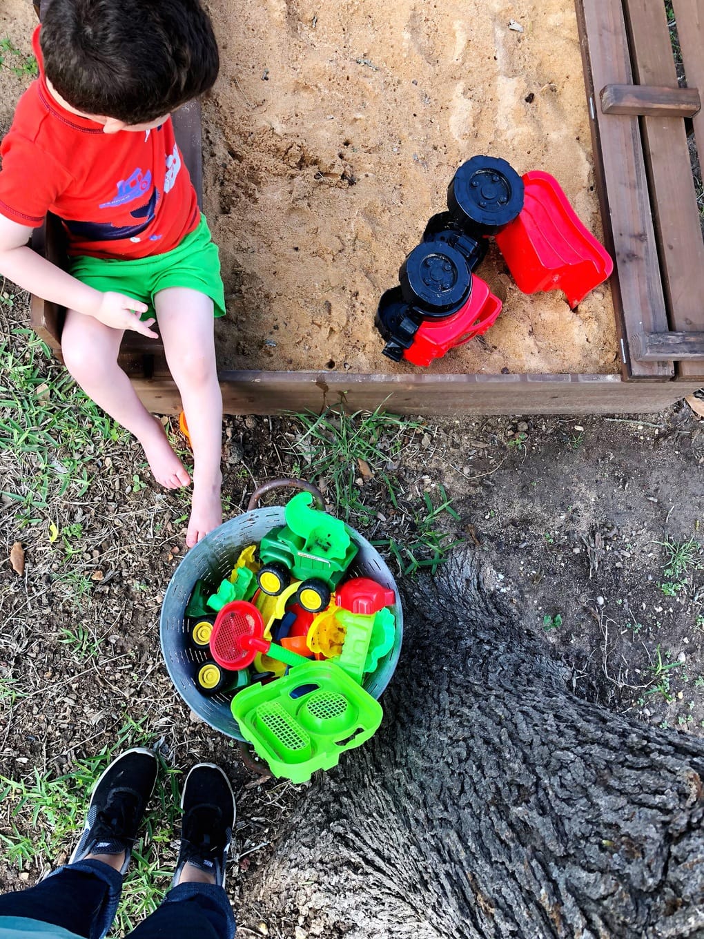 Backyard sandbox