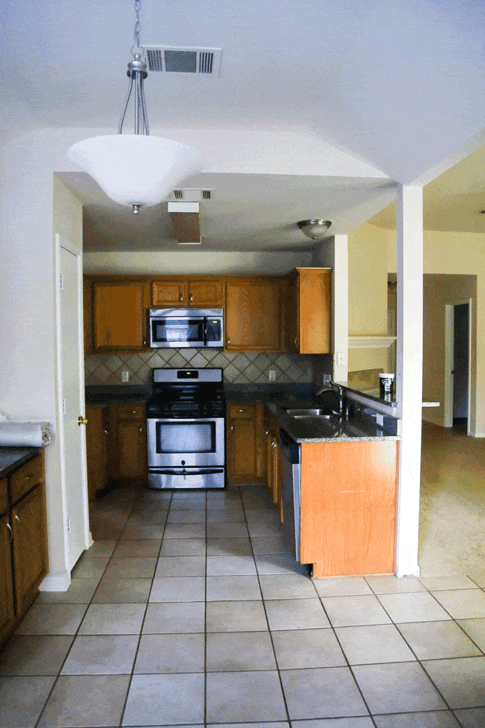 kitchen before and after gif