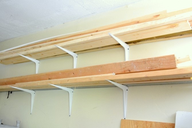 Easy lumber rack