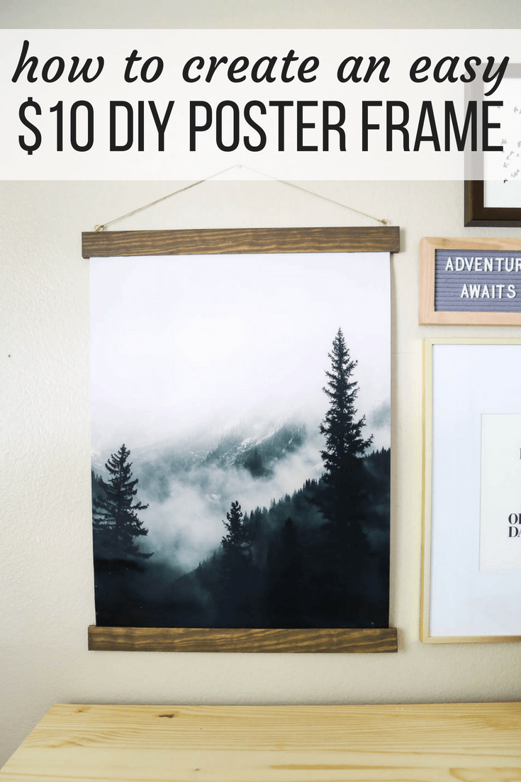 How to make a DIY poster frame