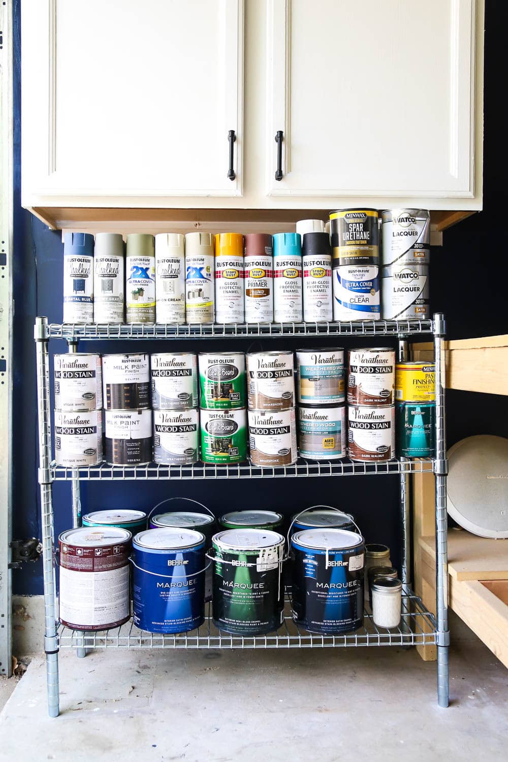 How to organize paint supplies