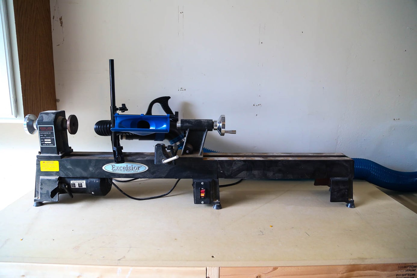 Rockler dust collection system lathe attachment