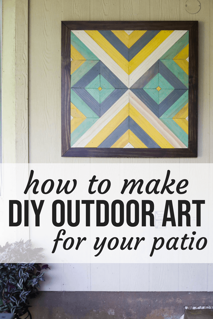 DIY art for patio