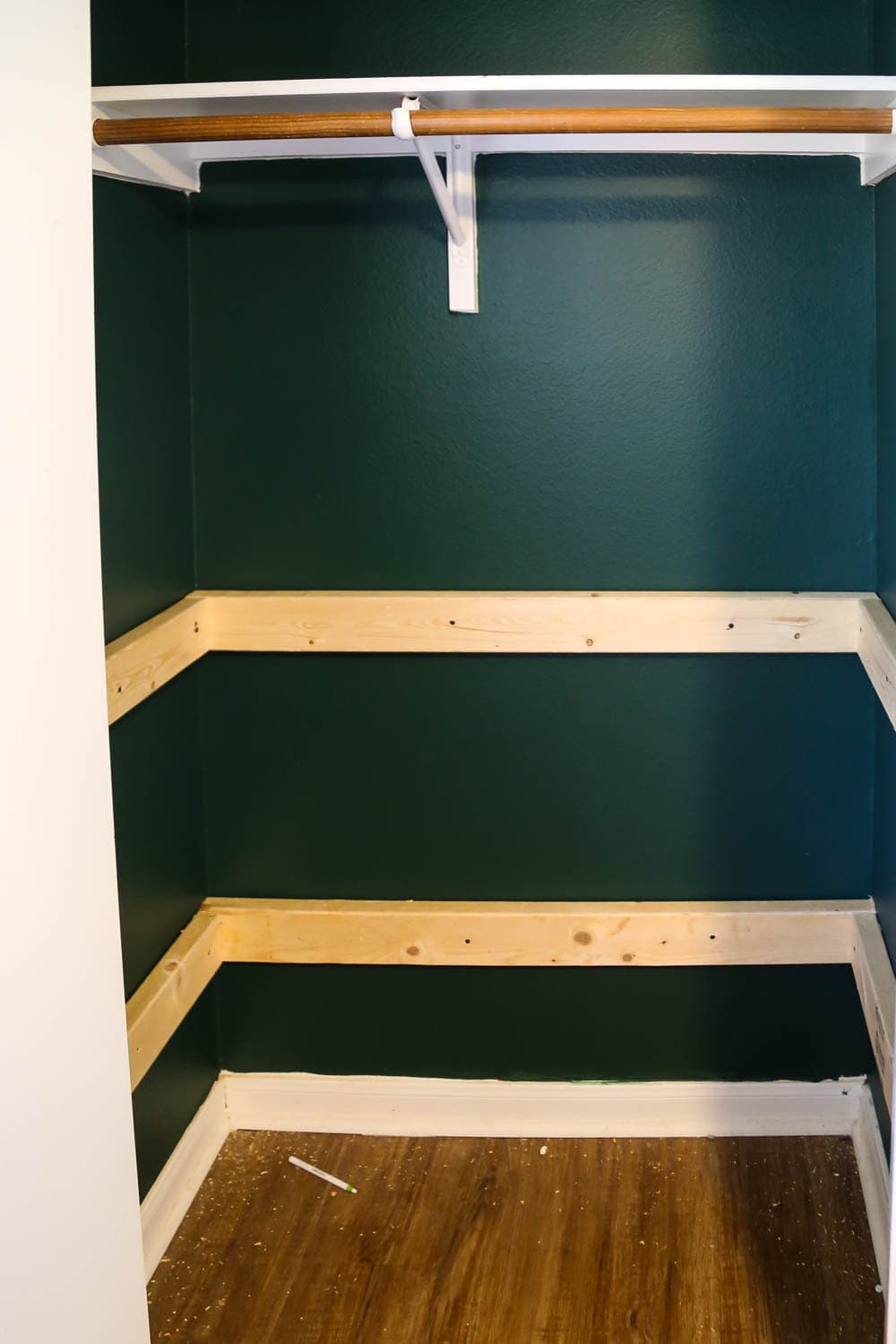 DIY Closet Shelves (How to Organize Your Kid's Closet ...