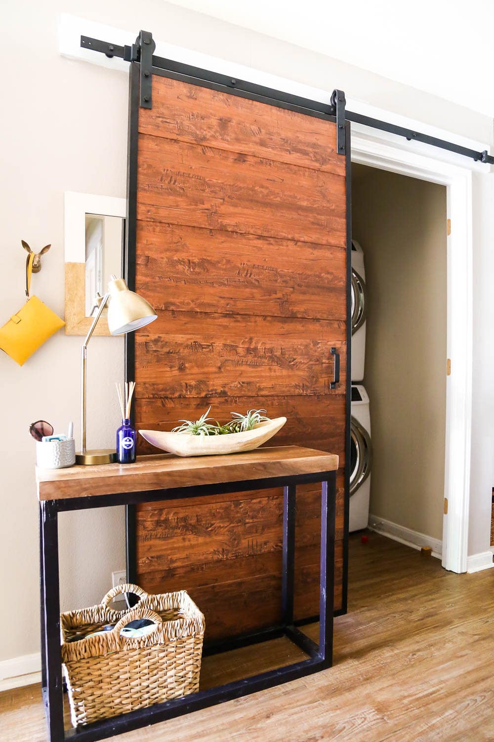 barn door for laundry room