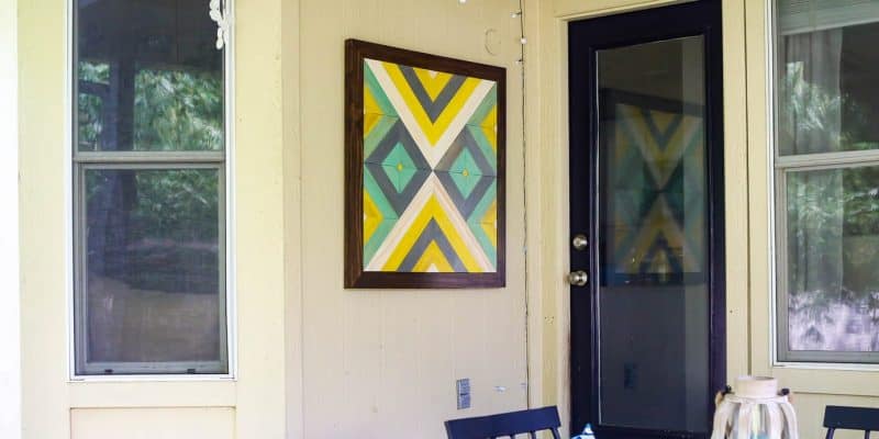 Easy Diy Outdoor Wall Art Perfect For The Patio Love Renovations Diy Outdoor Wall Art