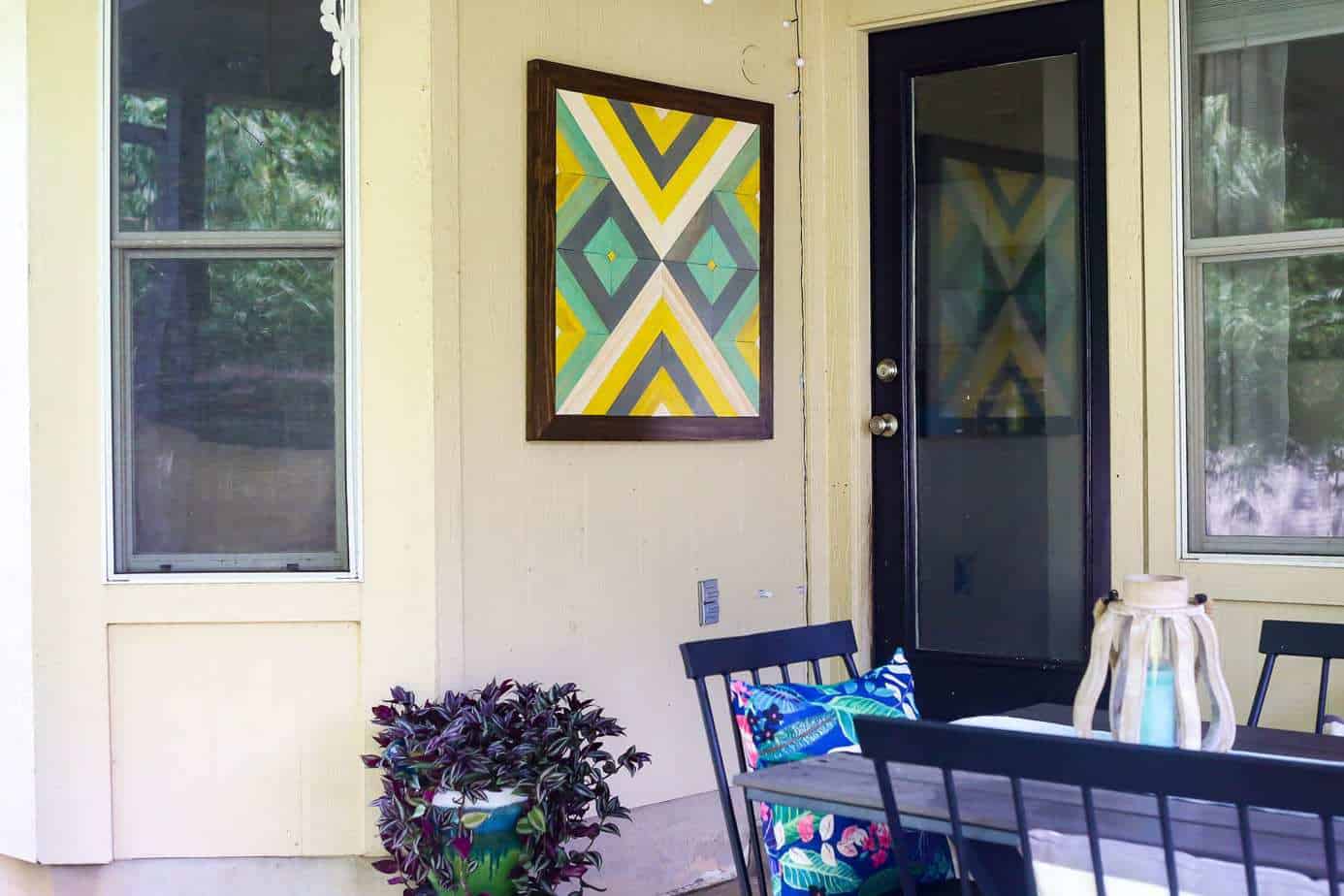 how to make gorgeous outdoor wall art