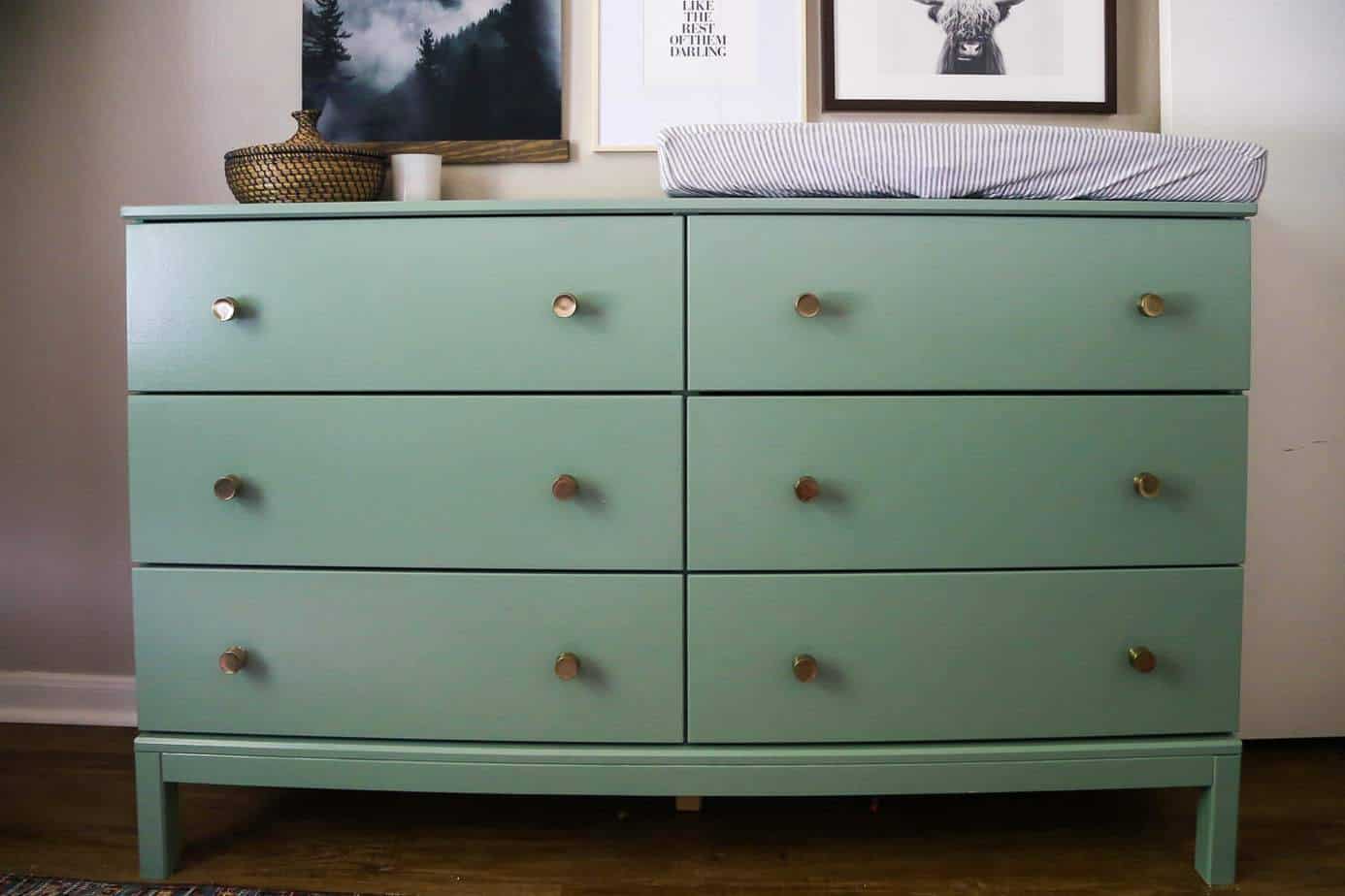 ikea dresser as changing table