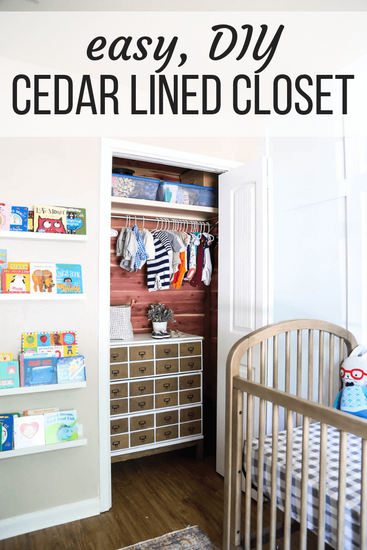 how to line a closet with cedar