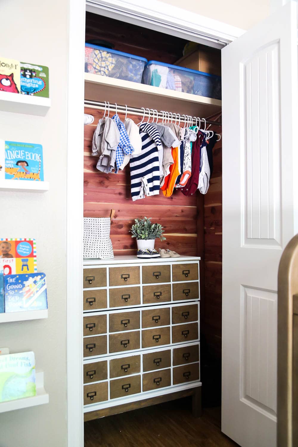 Our Cedar Closet (AKA: The Nursery Closet Makeover) - Love