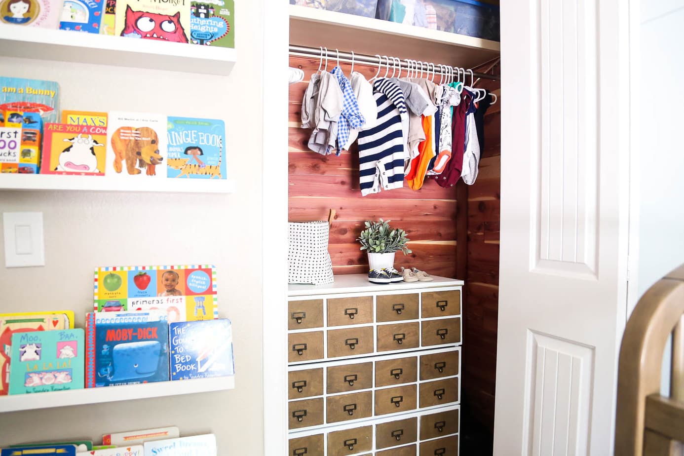 Our Cedar Closet (AKA: The Nursery Closet Makeover) - Love