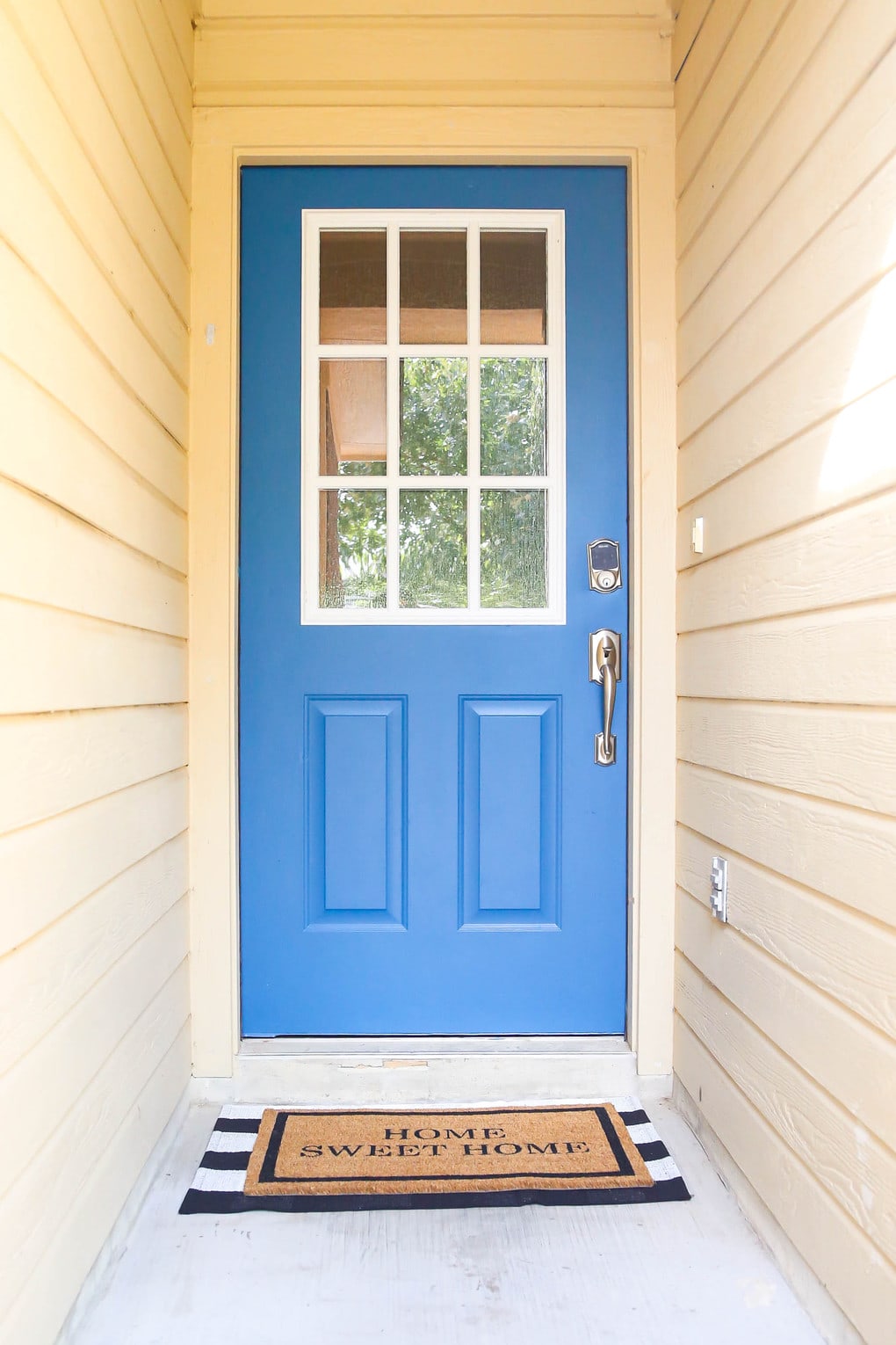 how to add a window to a door