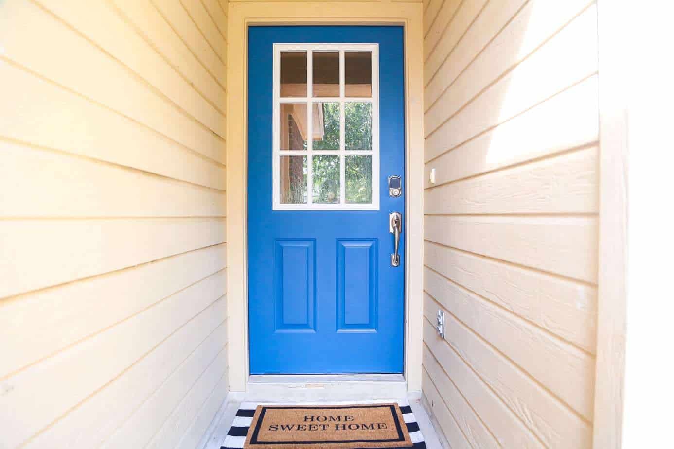 front door makeover after