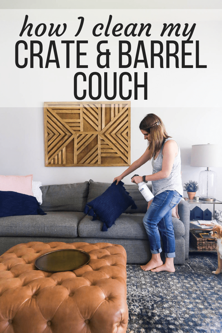 How to Clean a Couch: Our Crate & Barrel Sofa - Love & Renovations