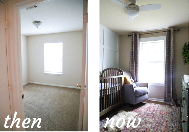 nursery before and after