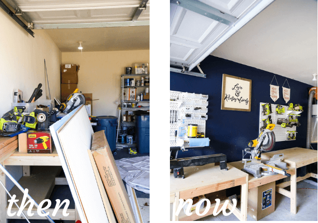 garage before and after