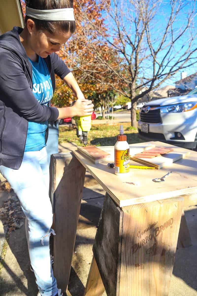 DIY cedar tree decor