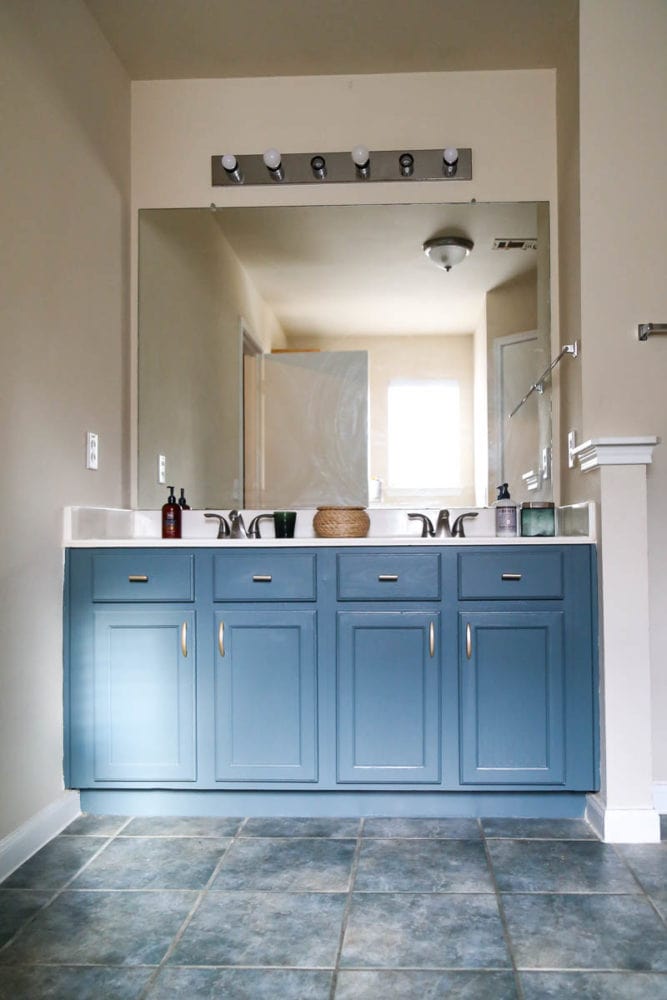 Painting a Bathroom Vanity (Without Sanding!) Love & Renovations
