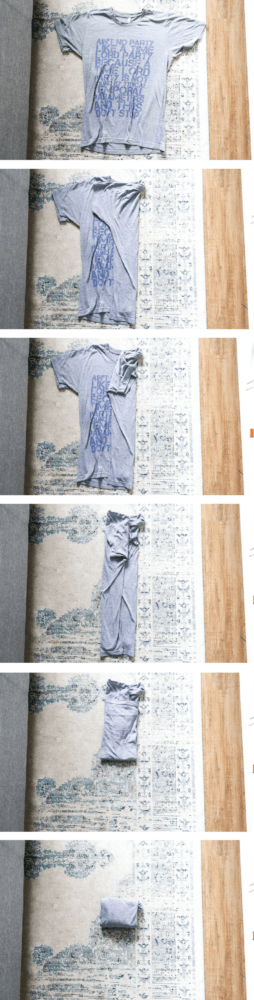 how to fold shirts using the konmari method