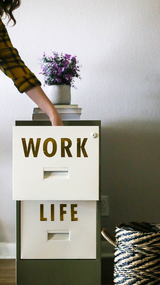 diy filing cabinet makeover after