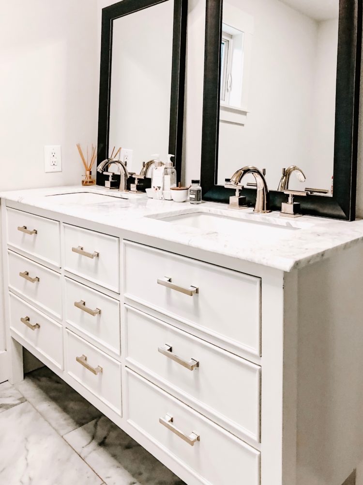 modern farmhouse master bathroom